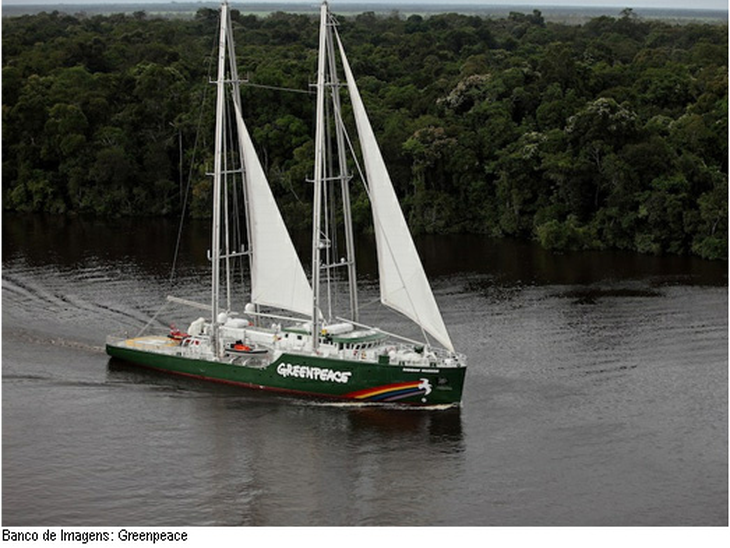 Navio do Greenpeace chega este mês ao Porto de Santos