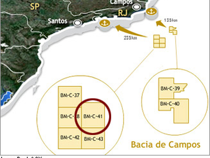 OGX anuncia presença de hidrocarbonetos no poço OGX-20 