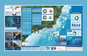 Mapa Infraestrutura e Logística 2021 - Bacia do Espírito Santo, Campos e Santos