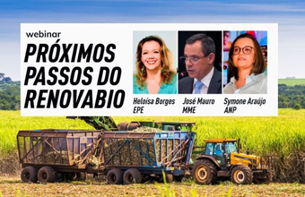 Webinar no dia 09/02 vai discutir "Os próximos passos do Renovabio", 
