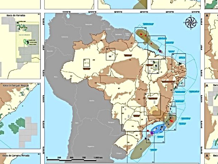 ANP publica Mapa de Tendência de Dados Técnicos e Atualizações de Áreas sob Contrato