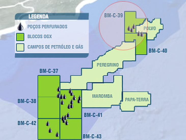 OGX anuncia presença de hidrocarbonetos no poço OGX-35D