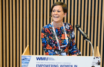 Diretora Comercial da Porto do Açu palestra sobre liderança feminina no setor marítimo, em conferência na Suécia