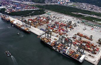 Porto de Santos registra movimento de 10,4 mi de toneladas