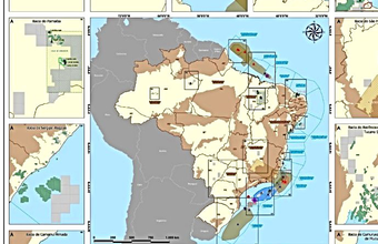 ANP publica Mapa de Tendência de Dados Técnicos e Atualizações de Áreas sob Contrato