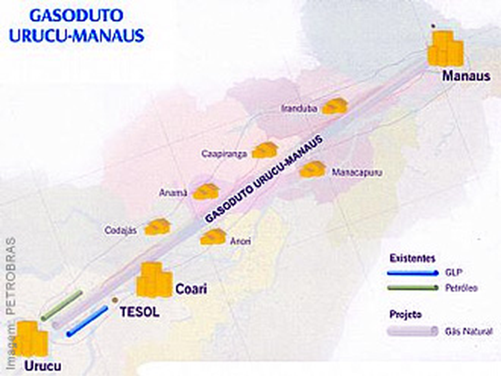 Gasoduto Urucu-Manaus deve ficar pronto em dezembro