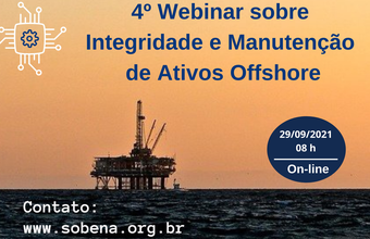 Webinar Sobena "Integridade e Manutenção de Ativos Offshore", dia 29/09