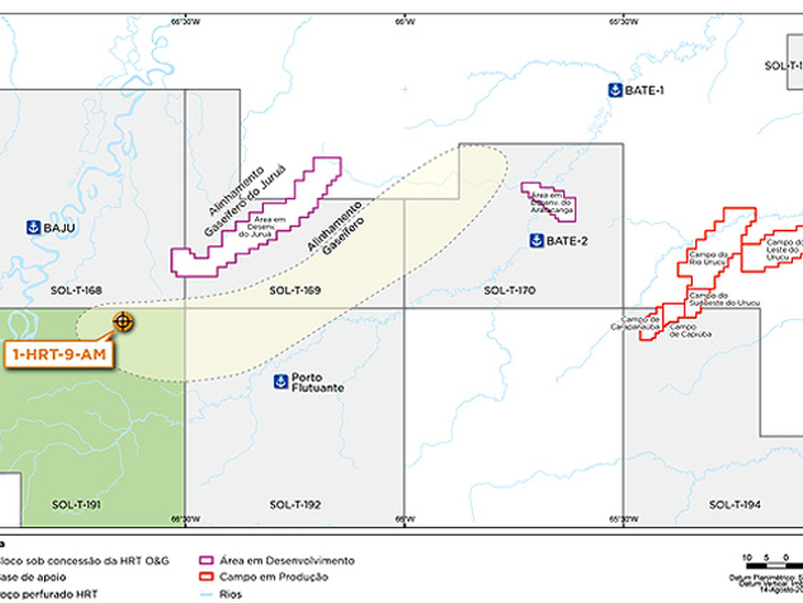 HRT anuncia descoberta na Bacia do Solimões