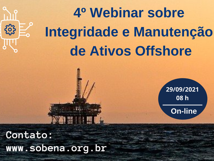 Webinar Sobena "Integridade e Manutenção de Ativos Offshore", dia 29/09