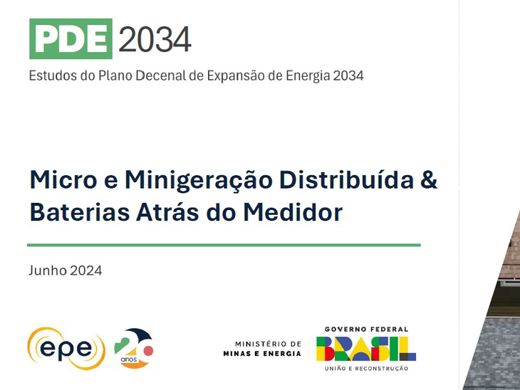 MME e EPE publicam segundo Caderno do Plano Decenal de Expansão de Energia 2034