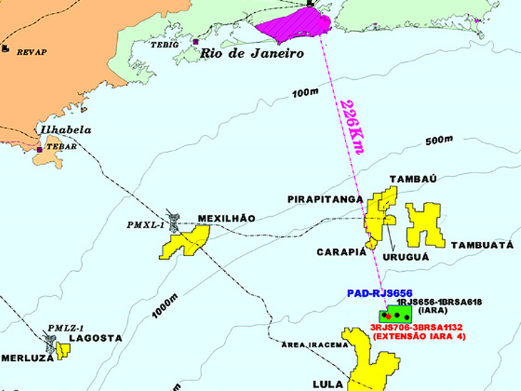 Petrobras conclui perfuração do quarto poço na área de Iara