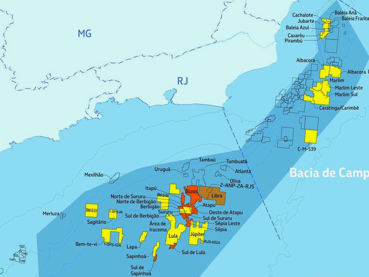 Produção de petróleo ultrapassa 1 milhão de bpd na área do pré-sal