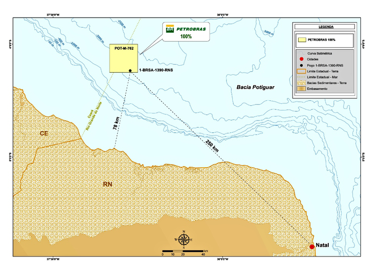 Petrobras descobre petróleo em águas ultra profundas da Bacia Potiguar