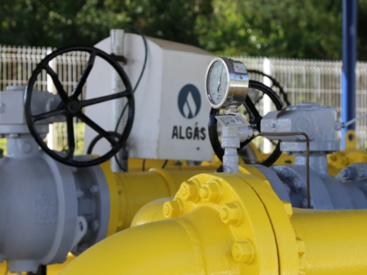 Algás alcança a marca de 600 km de extensão de rede de distribuição de GN