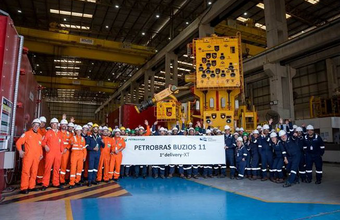 OneSubsea entrega primeira árvore de natal molhada de Búzios 11