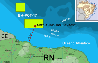 Descoberta acumulação de petróleo em águas profundas da Bacia Potiguar