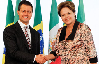No México, Dilma propõe aliança entre a Petrobras e Pemex