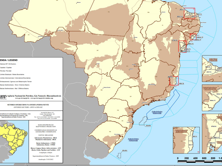 3º Ciclo da Oferta Permanente de Concessão acontece em 13 de abril, divulga ANP