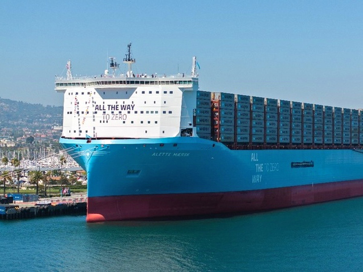 Maersk apresenta primeiro navio movido à metanol a navegar pelas Américas