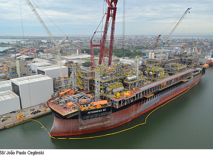 Dilma participa da cerimônia de conclusão das obras na P-58