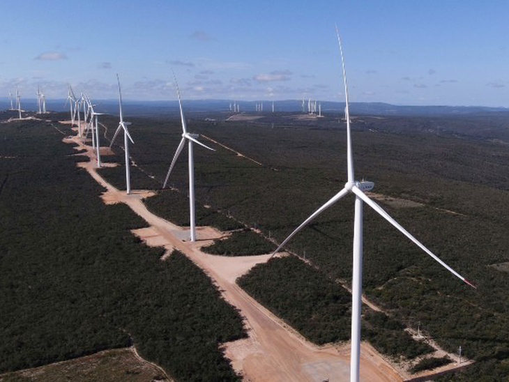 No Sul da Bahia, novo parque de energia eólica da CGN Brasil colabora com produção recorde no país